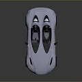 Modern White Convertible Sports Car With Sleek Design And Open Top