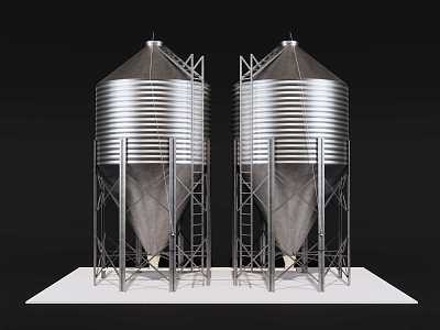 Tandem Silo Tapered Barn model