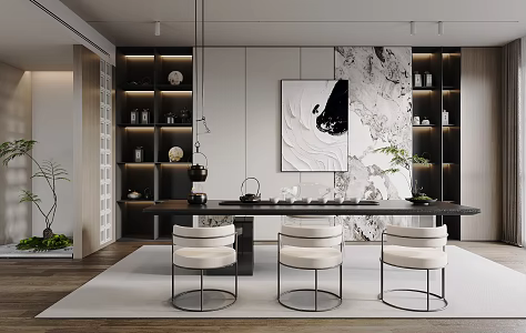 Modern Tea Room 3d model