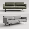 Modern double sofa 3d model