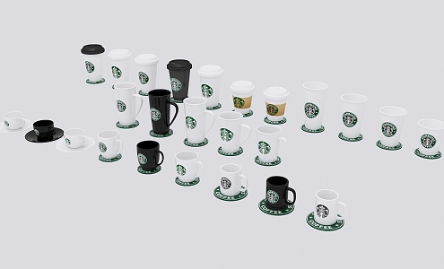 Modern coffee cup 3d model