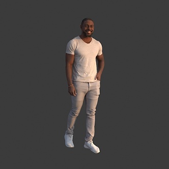 foreign man black man 3d model