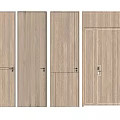 Various Wooden Hinged Doors In Modern Styles With Different Panel Designs For Interior Decoration