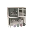 Creative Modern Kids Bunk Bed With Cute Mickey Shaped Window And Cozy Spacious Sleeping Area