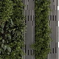 Modern Green Wall 3d model