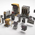 Various Industrial Mechanical Components With Different Shapes And Metal Materials