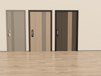 Modern security door 3d model