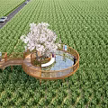 Landscape viewing platform 3d model