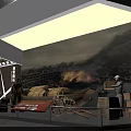 Large Industrial Steel Production Scene With Flowing Molten Metal And Bright Flame