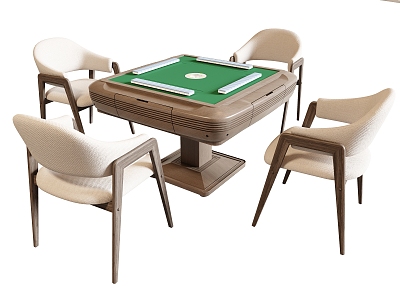 Mahjong Table Mahjong Machine Chair Single Chair Mahjong Chair 3d model