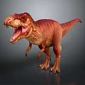 Ferocious Reddish Brown Reptile Dinosaur With Open Mouth And Sharp Teeth