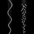 Contemporary Crystal Chandelier Designs With Spiral Bead Strands And Spherical Pendants