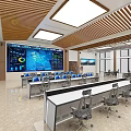 Modern Command Center Command Center Meteorology 3d model