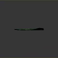Lush Green Mountain Landscape With Winding River Rolling Terrain And Vegetation In Topographic Map Style