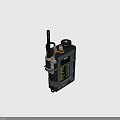Tactical Weapon Control Unit Featuring NRK2 MC2 Antenna and Yellow Text Display Screen 3d model