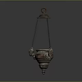 Vintage Decorative Chandelier With Hanging Chains And Ornate Design For Interior Decoration