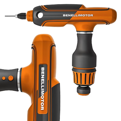 modern electric drill hand-held electric drill 3d model