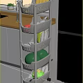 White Multi Tier Bathroom Cabinet Rack For Organizing Toiletries And Bathroom Accessories
