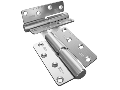Stainless Steel Hinges With Multiple Holes For Door And Furniture Construction 3d model