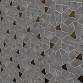 Geometric Tile Components With Gray And Brown Patterns For Interior Wall Design 3d model