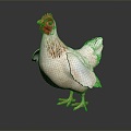 Modern Hen Domestic Chicken 3d model