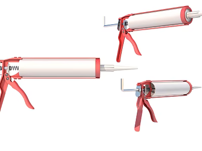 Modern glue gun 3d model