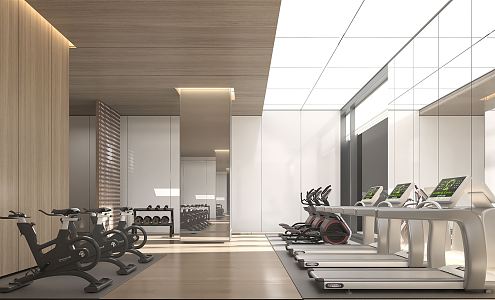 Modern Gym 3d model