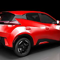 Red BYD New Fangpao SUV With Modern Design LED Headlights And Black Wheels