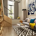 Nordic Apartment Leaping Floor 3d model