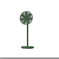Two Green Electric Fans with Modern Design for Home Daily Use