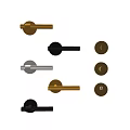 Modern Brass Black And Silver Door Handles With Stylish Contemporary Designs For Home Decor