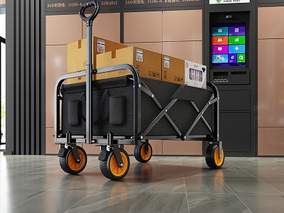 Cart Express Cart Folding Cart 3d model