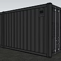 industrial LOFT container multi-door container 3d model
