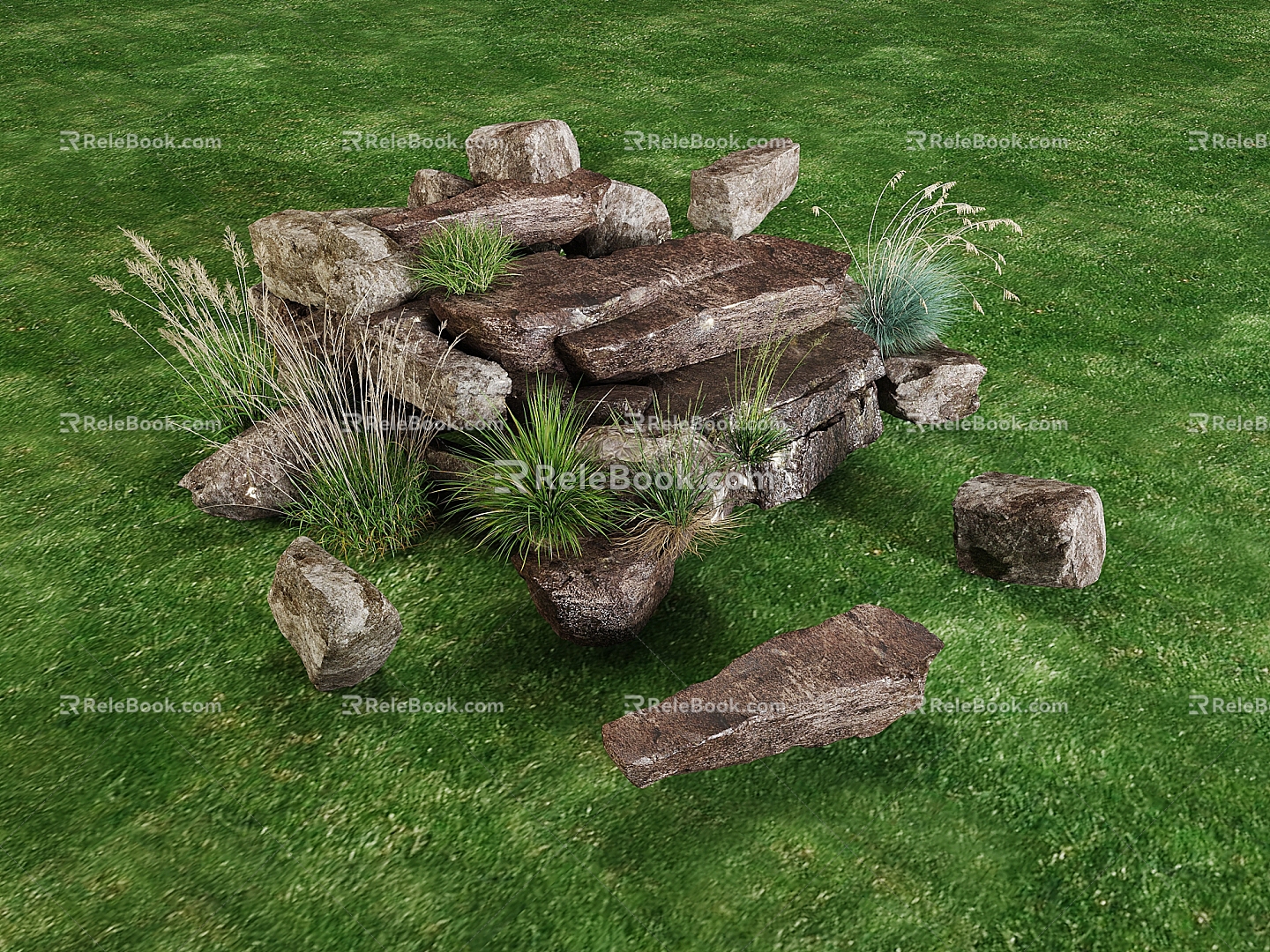 Stone Stacking Stone Stacking Stone Creative Stone Stacking Irregular Stone Stacking Landscape Stone 3d model