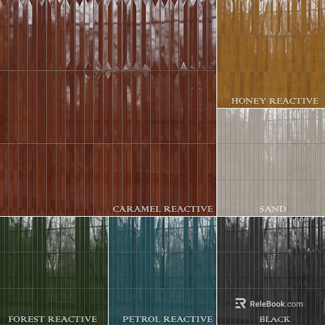 Decorative Building Panels With Various Color Options Including Honey Caramel Sand 3d model 