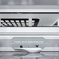 Modern Medical Reception Desk Area Featuring White Counter Smooth Floor Large Windows And Green Plants