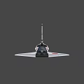 White NASA Space Shuttle Model With Red Logo And Detailed Design