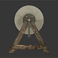 Traditional Hand Cranked Stone Grinding Tool For Art Paint Pigment Preparation
