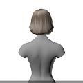 3D Rendered Human Torso Model Featuring Realistic Breasts and Blonde Hair