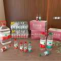Nongfu Spring Bottled Water Display With Various Sizes And Carton Packaging