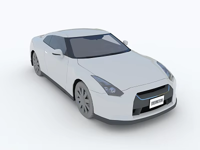 White Sports Car With Sleek Aerodynamic Design And Modern 3D Model Styling 3d model