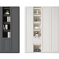 Modern bookcase 3d model