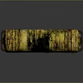Yellow Rusty Functional Tanker Wagon With Ladder On Railway Track And Metal Wheels