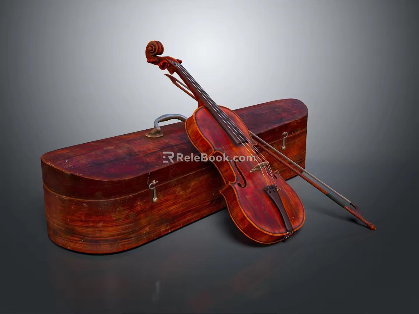 Modern Violin String 3d model