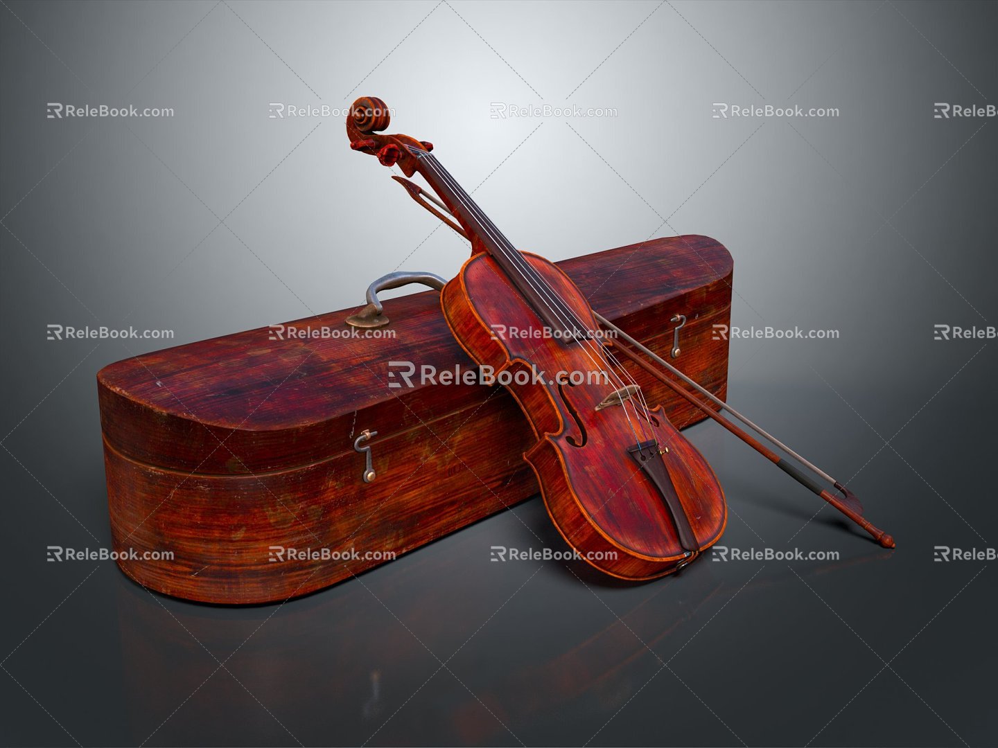 Modern Violin String 3d model