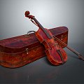 Modern Violin String 3d model