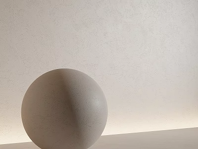 White Sphere Component Placed On Light Colored Surface With Soft Lighting 3d model