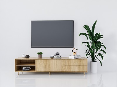 Japanese-style TV Cabinet TV Cabinet Side Cabinet Decorative Cabinet 3d model