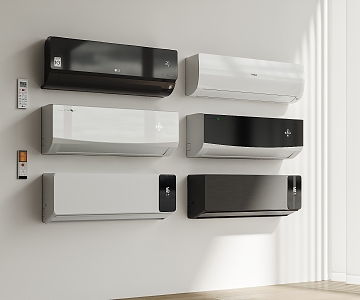 Wall-mounted air conditioner 3d model