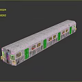 Highly Detailed 3D Render Of Weathered Train With Reflective Background